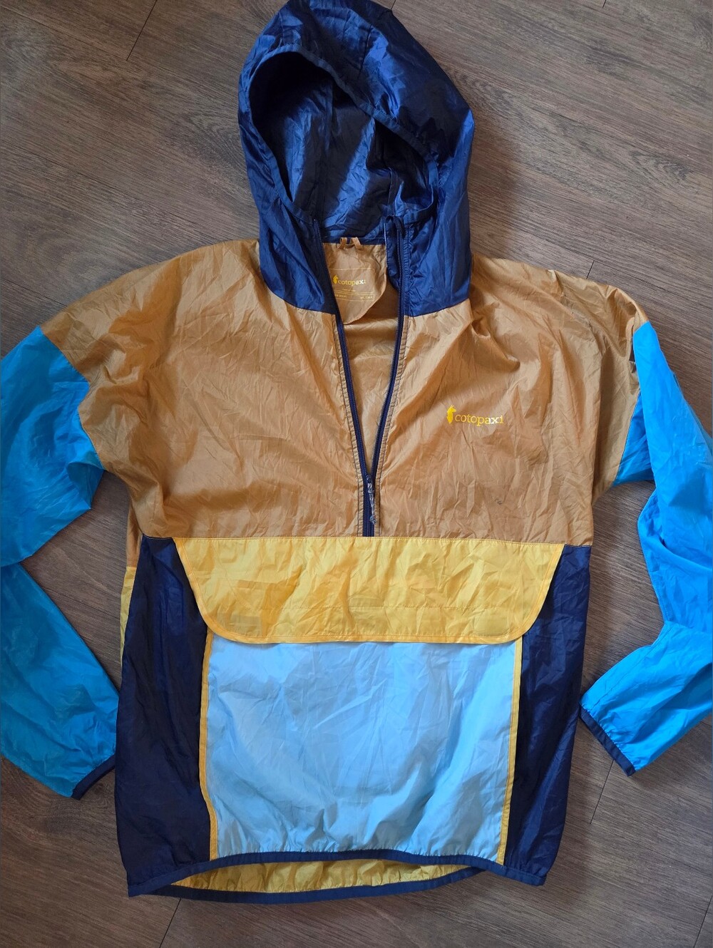Cotopaxi Teca Half Zip Windbreaker Mustard, Blue, Navy Size WL/MM